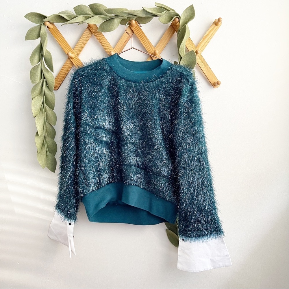 TOV Los Angeles Fuzzy Tinsel Top